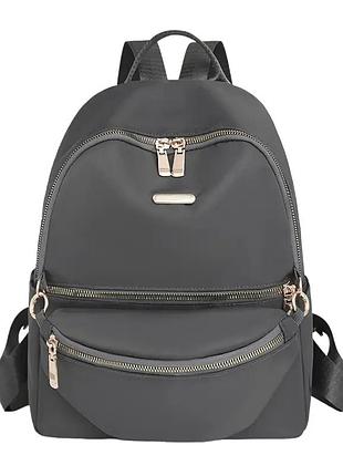 Жіночий рюкзак молодіжний сумка банан norden набір нейлоновий сірий