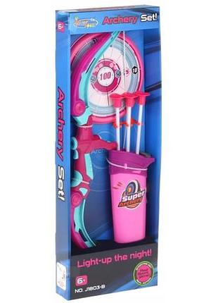 Детский лук со стрелами и мишенью