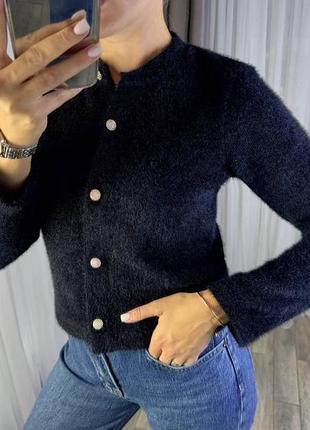 Жіноча тепла кофтинка з ангори на ґудзиках | 182