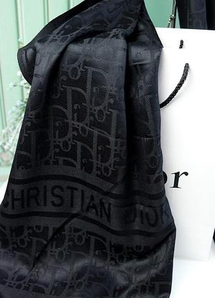 Женский кашемировый шарф двухсторонний кристиан диор брендовый палентин кашемир для девушки cristian dior теплый длинный шарфик