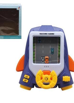 Машинка тренажер с подвижным рулем английский и русский язык подсветка фар