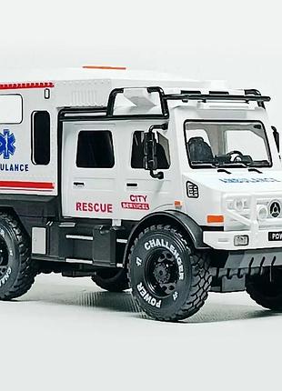 Скорая помощь машинка детская инерционная со звуком и светом
