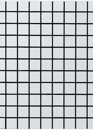 Самоклеющаяся алюминиевая плитка 300х300х3мм белая мозаика sw-00001775