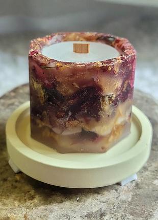 Свеча "тюльпановая нежность" - 5*5,5 см, 15 часов горения, с ароматом хвоя