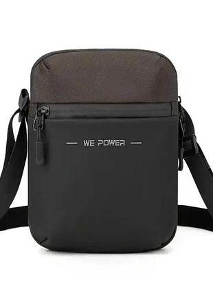 Мужская молодежная сумка на плечо месенджер we power