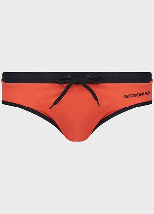 Плавки пляжные geronimo 2310s2 быстросохнущая ткань классический крой контрастный пояс комфортны для моря