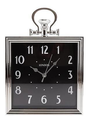 Часы настенные "элегант, черные, квадратные " (24*33 см.) elisey