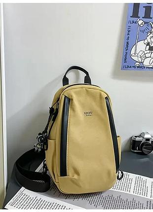 Мужская водонепроницаемая практичная сумка через плечо желтая tiding (без брелка)