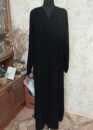 Нарядная абая восточное платье накидка