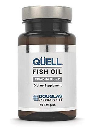 Рыбий жир омега 3 + витамина d3, douglas laboratories, 1000 ме, 60 капсул