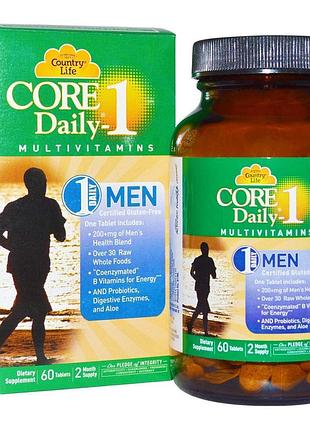 Витамины для мужчин, multivitamins, country life, 60 таблеток