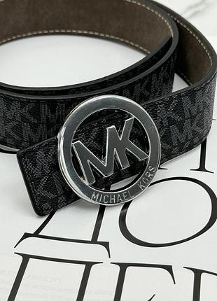Женский кожаный ремень майкл корс брендовый широкий ремень для девушки michael kors пояс из кожи для женщины мишель корс