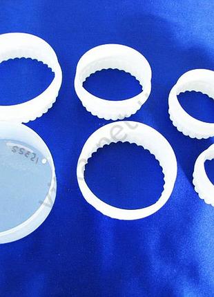 Набор колец пластмассовых из 6 ти для гарнира (4,7 - 10 см.) forkopt