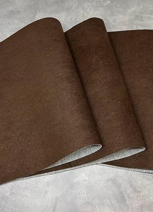 Штучна замша, 20*34 см, відтінок-шоколад, шт, коричневий