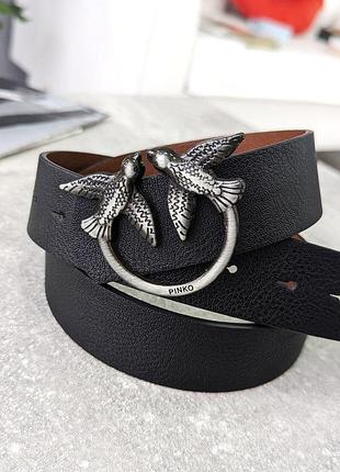 Женский кожаный ремень пинко широкий брендовый ремень для девушки пояс из кожи для женщины pinko