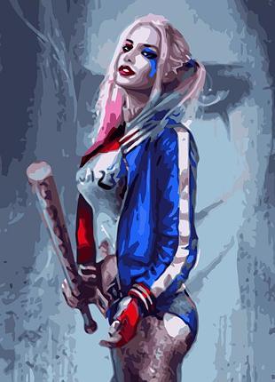 Картина по номерам харли квин 40 х 50 strateg va 1893