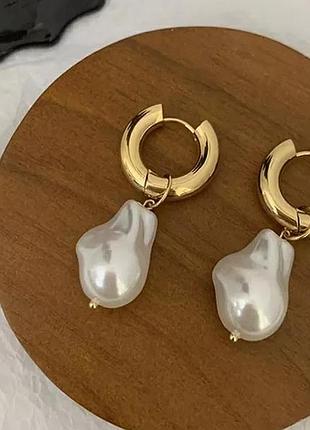 Сережки бижутерия жемчужинка