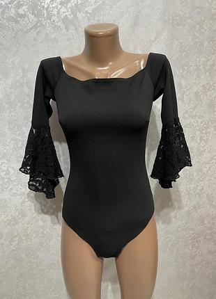 Чорний боді