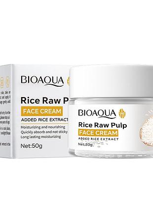 Крем для лица на основе риса bioaqua rice raw pulp cream 50г
