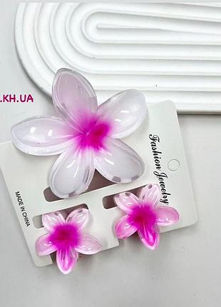 Заколка крабік квітка для волосся