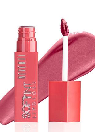 Блиск тінт для губ neverti soft tint lipgloss np802 004