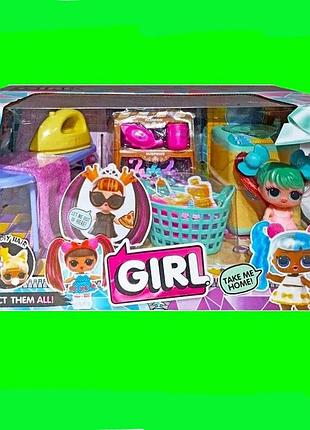 Ігровий набір з лялькою girl пральня