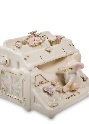 Статуэтка фарфоровая музыкальная pavone мышка за печатной машинкой 8 см 1103219