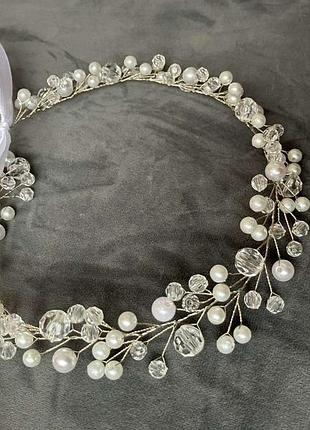 Белый венок для девочки на первое причастие