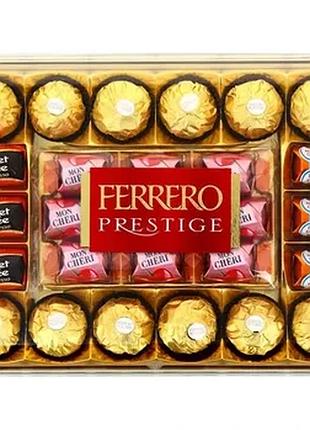Конфеты шоколадные в коробке ferrero prestige,319г, ассорти на подарок, колекция рафаелло и ферерро