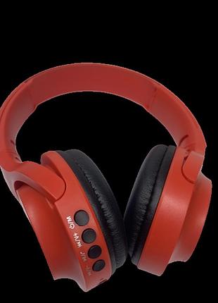 Бездротові bluetooth-навушники з радіо та функцією плеєра lelisu ls-212 червоні