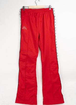 Брюки красные kappa на лампасах с кнопками размер м