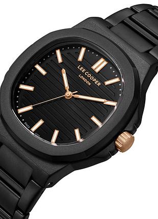 Мужские водостойкие часы lee cooper brand black