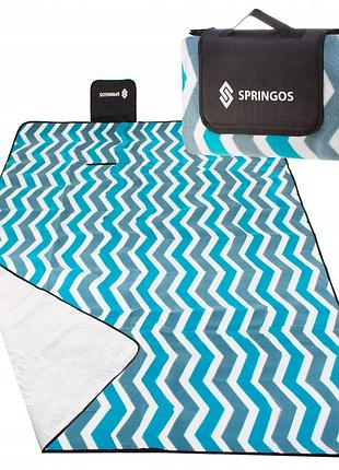 Коврик для пикника и кемпинга складной springos 200 x 160 см pm005