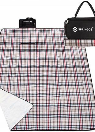 Коврик для пикника и кемпинга складной springos 180 x 150 см pm012