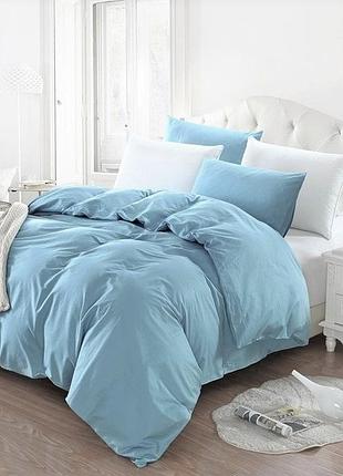 Набор пододеяльник 175х215см +наволочки 70х70 2шт бязь ярослав №7 голубой