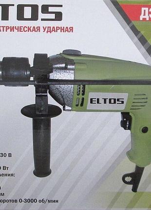 Дрель электрическая ударная eltos деу-950 (металлический редуктор)