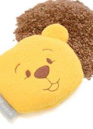 Подушка со льном грелка-компресс мишка 11х12см