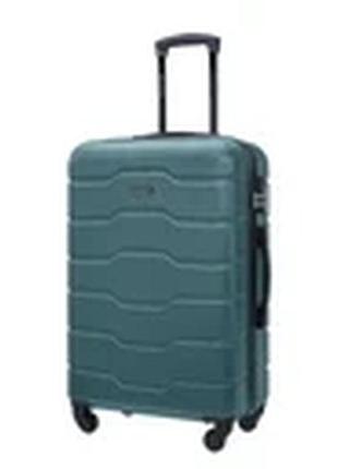 Дорожня валіза puccini з твердим покриттям на колесах, зелена abs024a-5
