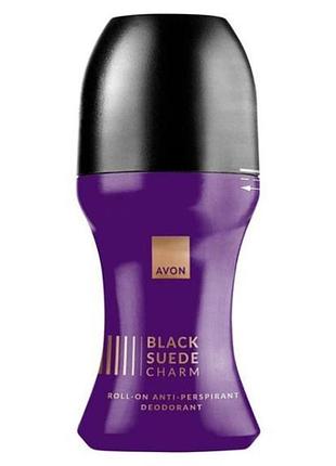 Дезодорант-антиперспирант avon с шариковым аппликатором black suede charm для него