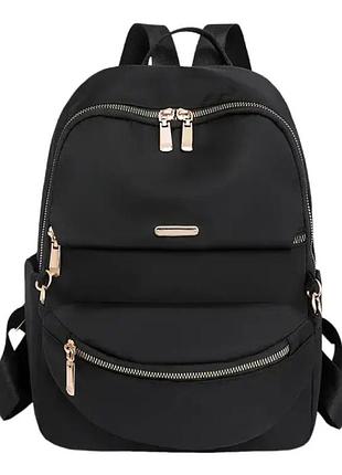 Жіночий рюкзак молодіжний сумка банан norden набір нейлоновий чорний