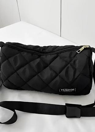 Женская сумка fashion черная стеганая