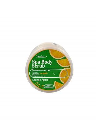 Скраб для тела "апельсиновый апероль" с натуральными маслами и кофеином vladicom spa body scrub 300 г
