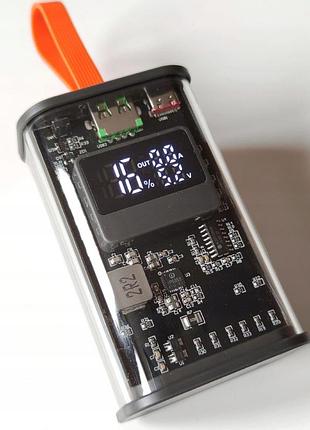 Powerbank мощный 10 000 mah с уровнем заряда повербанк 10 000 милиампер