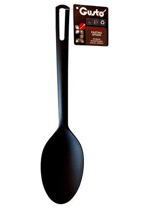 Gt-5204 ложка поварская gusto черная, нейлон