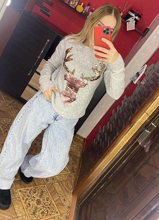 Свитерок паетки 🦌🦌