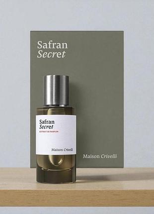 Maison crivelli safran secret экстракт парфюма унисекс 100 мл