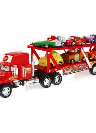 Грузовик мак с машинками тачки