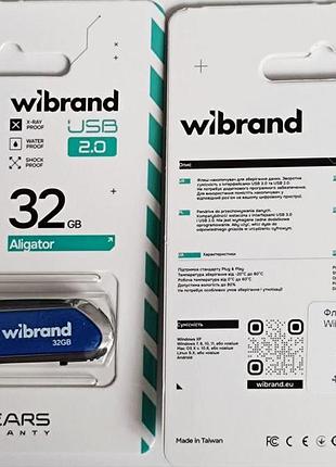 Flash 2.0 wibrand aligator wi2.0/al32u7u (32gb, blue)