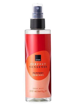 Парфюмерный спрей для тела avon perfect nonsense peppery peaches, 200 мл (4946924)