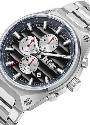 Мужские водостойкие часы lee cooper ice silver